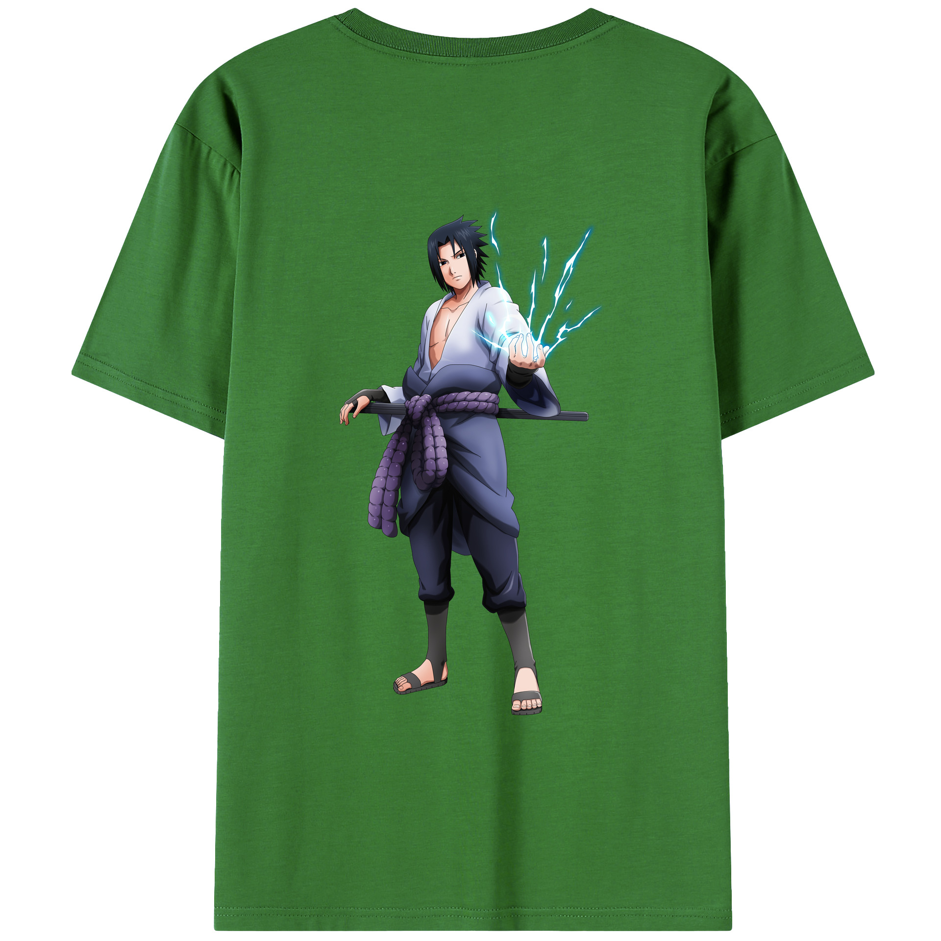 （画像用） NARUTO -ナルト- うちは サスケ Uchiha Sasuke レディース半袖Tシャツ(バックプリント)